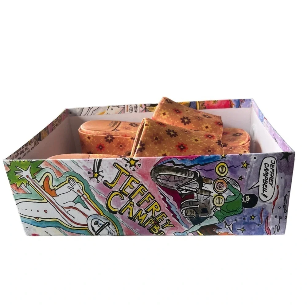 NWT Anthropologie Jeffrey Campbell Shindy Platform Slide Mules 70s Hippie Size 8 - Picture 5 of 12